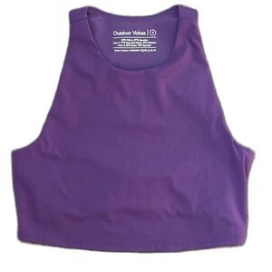 Outdoor Voices Super Form Crop Top Açaí Sz S Hiking Outdoor Sports Granola